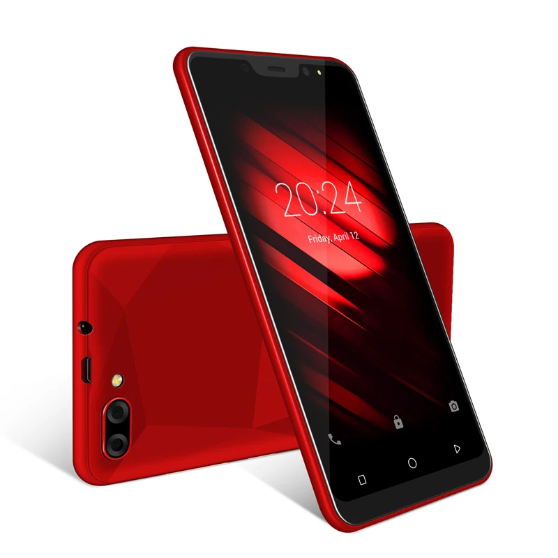 Red XGODY X27 Face ID Смартфон Android 9,0 1 ГБ 16 ГБ MTK6580 четырехъядерный 5 дюймов 3G Две sim-карты 5 Мп камера gps мобильный телефон 3D задняя крышка - Цвет: Red