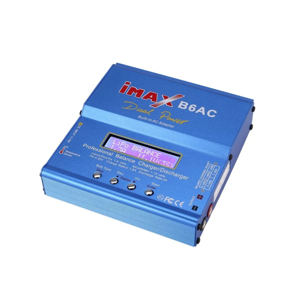 IMAX B6AC 80 Вт 6A Lipo NiMh литий-ионный Ni-Cd AC/DC RC Баланс Зарядное устройство 10 W Dis Зарядное устройство для rc-вертолет на радиоуправлении беспилотный самолёт Батарея