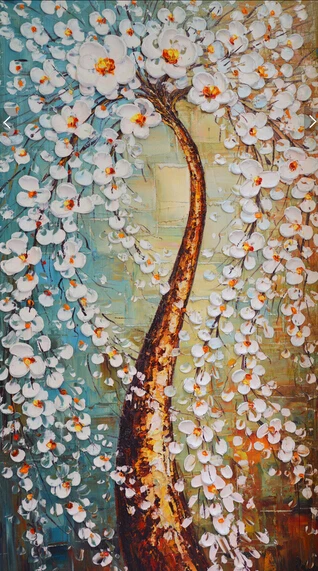 Обои на заказ для стен 3D картина маслом дереве гостиной спальни