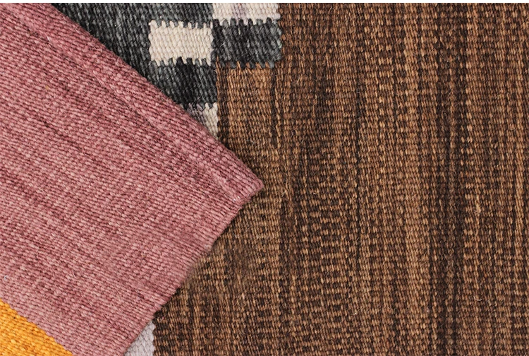 100% шерстяной ковер ручной работы индийский с геометрическим рисунком