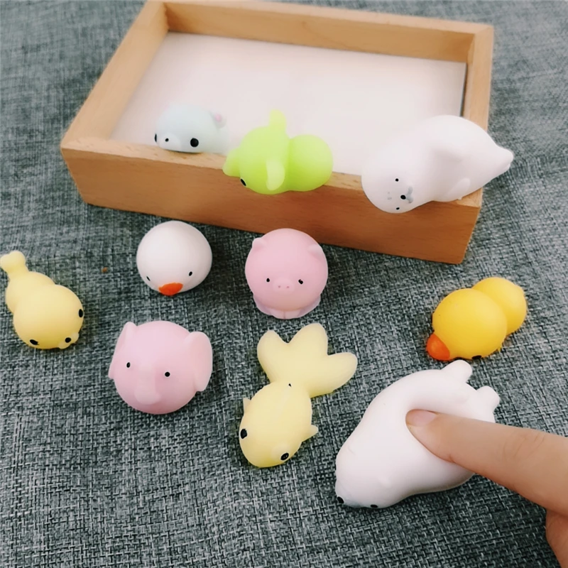 10/20/40 шт Мини Mochi медленно поднимающиеся мягкие игрушки Kawaii животные Мягкая панда