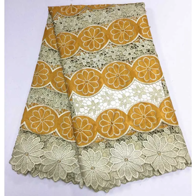 В нигерийском стиле Кружево 2017 Воск с принтом ручной работы причудливый цветок