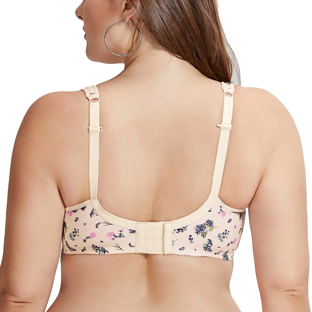 Женский бесшовный бюстгальтер s гладкий Контурный на косточках с цветочным