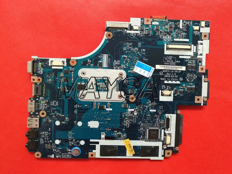 Материнская плата для ноутбука подходит для ACER Aspire 5551 5551G MBPTQ02001(MB. PTQ02.001) NEW75 LA-5912P DDR3 Материнская плата