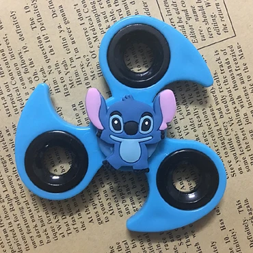Blue Stitch Спиннеры палец ABS EDC руки Spinner Для детей аутизм СДВГ виды стилей беспокойство стресса фокусировки вручную spinner - Цвет: Blue Stitch