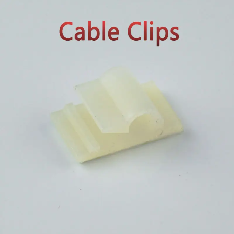 50 шт. пластиковые зажимы органайзеры для кабелей 20 7x13 1 мм|plastic cable clips|plastic clampcable