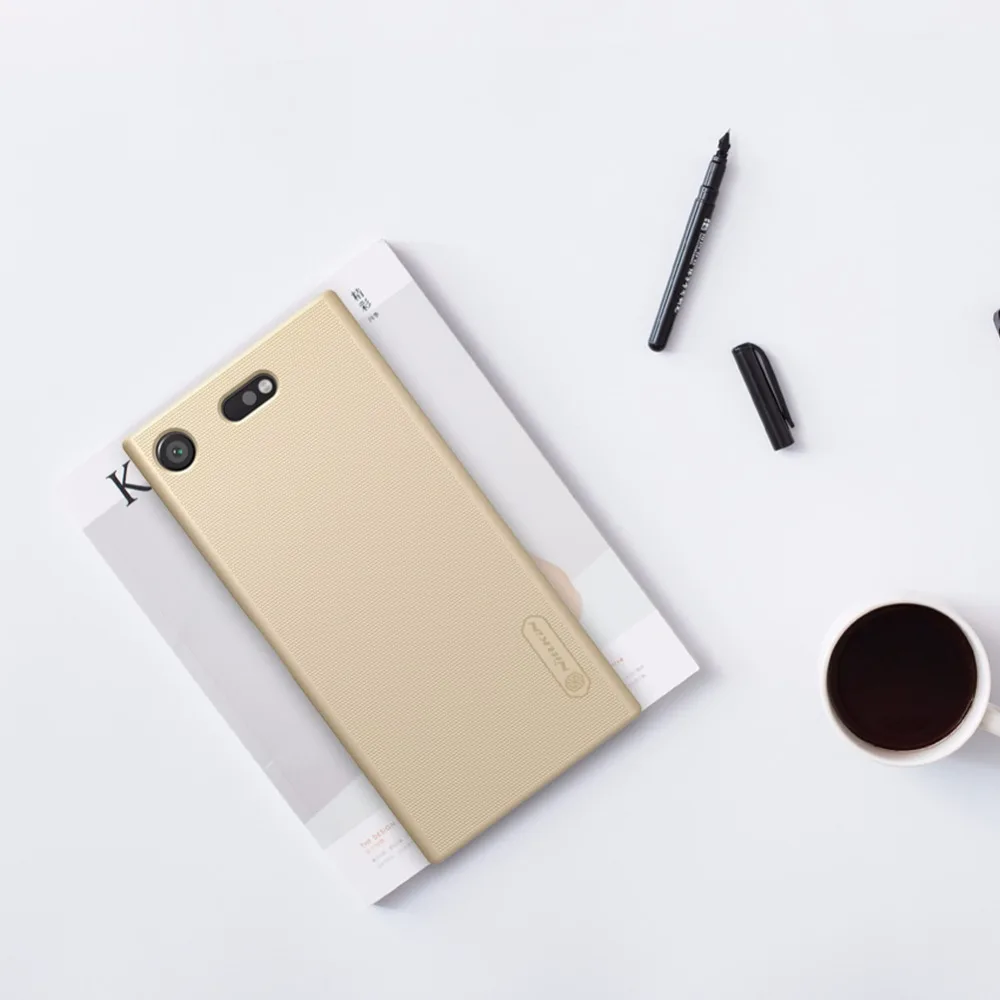 Бампер для Sony Xperia XZ1 Compact (XZ1 mini) оригинальный NILLKIN Super Frosted Shield Back Cover Case с розничной