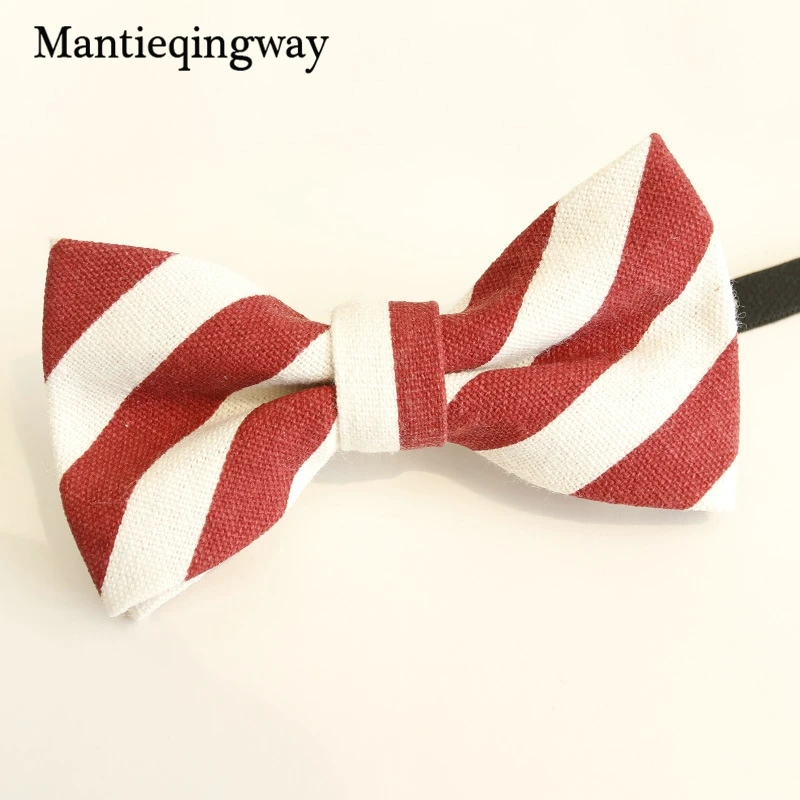 Mantieqingway Детский галстук бабочка для малышей в горошек/полосатый с мультяшным