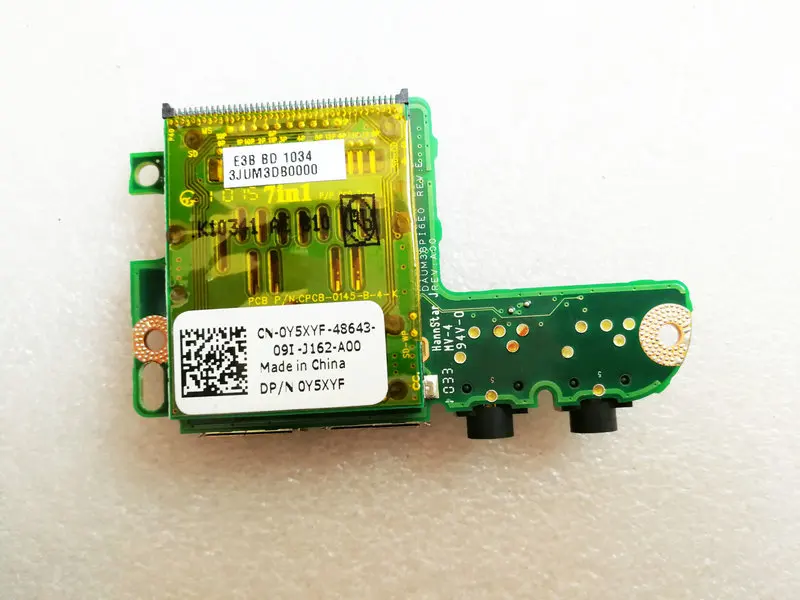 Оригинал для Dell Inspiron 1764 1464 1564 usb плата чтения аудио карт 0Y5XYF cn-0Y5XYF Y5XYF DAUM3BPI6E0 |