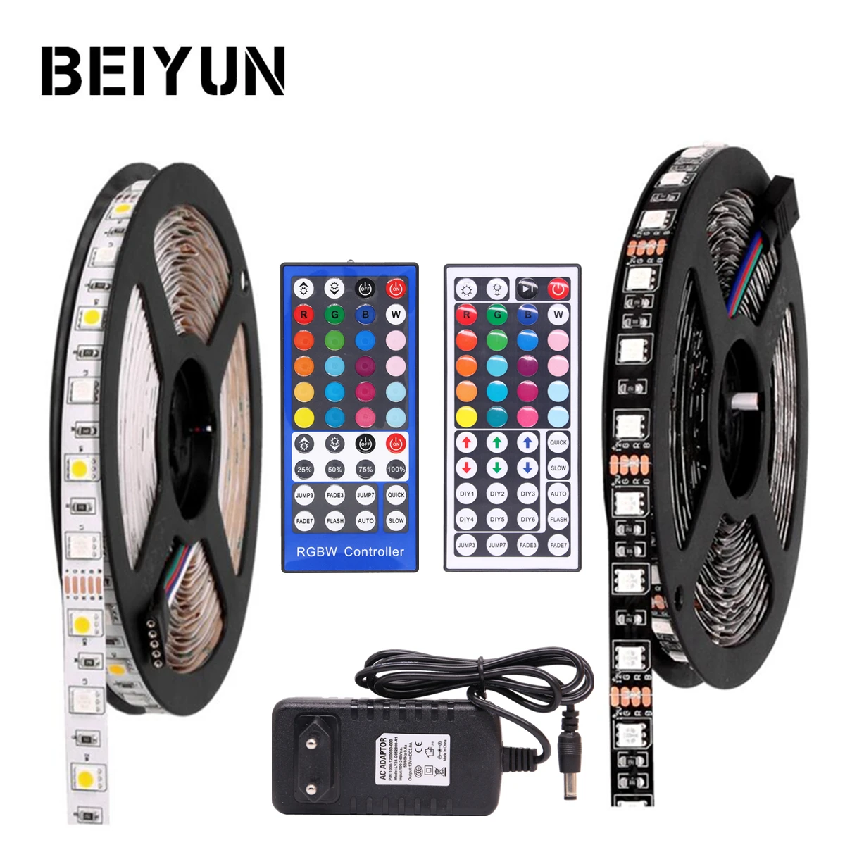 5M RGB Светодиодные ленты светильник 5050 SMD гибкие DC12V DIY внутренней отделки лампы