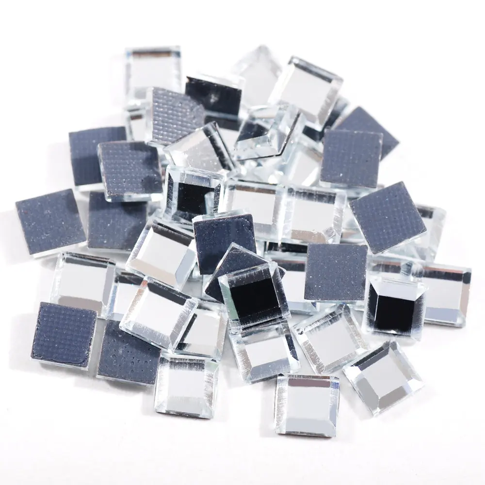 White 200pcs 200 шт красочные зеркало площади 5x5 мм супер яркий Стекло Кристаллы Hot fix Стразы Strass исправления гладить Применение на ткани одежды DIY - Цвет: White 200pcs