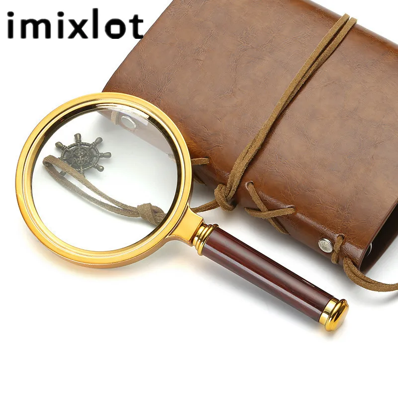 Новое карманное увеличительное стекло IMIXLOT съемное фотостекло с золотой