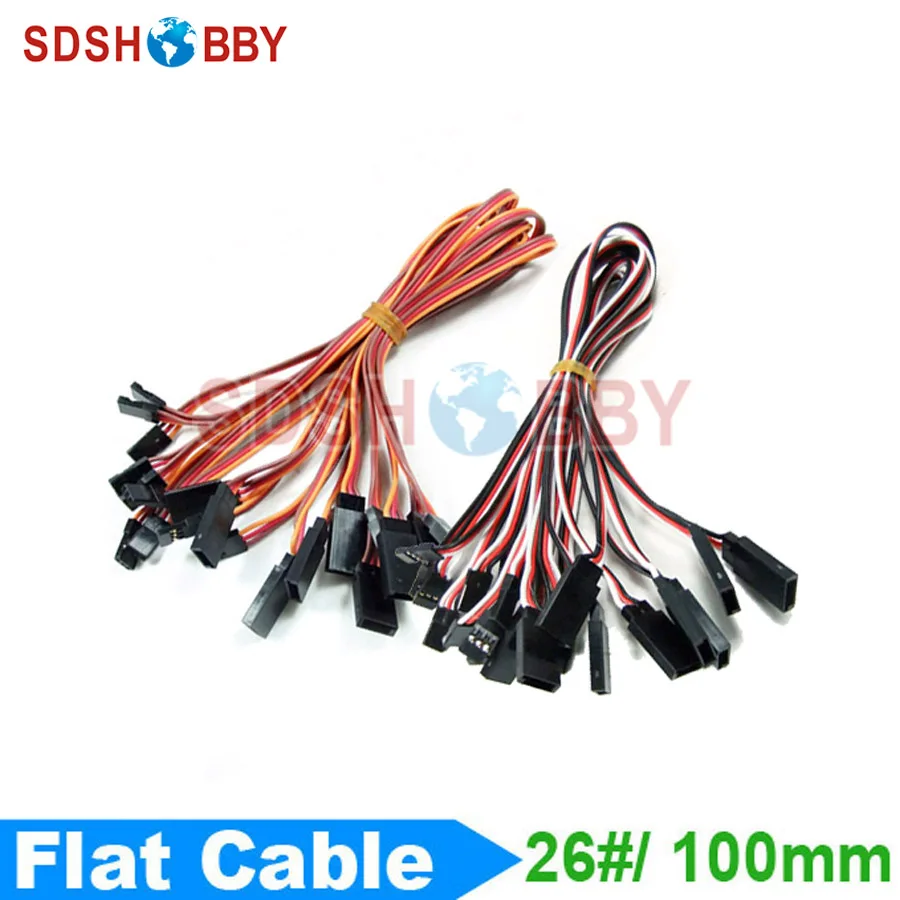 

10 шт. * 26 #/26AWG Servo удлинитель плоский кабель 100 мм