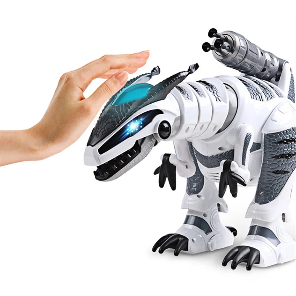 Бродячий робот-динозавр Jurassic World Brinquedos RC Electric Dinosaur Dance Song Combat Remote Control Robot Pets.