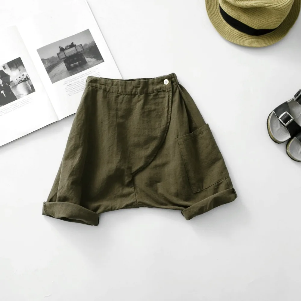 Брюки Детские хлопково льняные до середины икры на Возраст 3 7 лет|Брюки| |