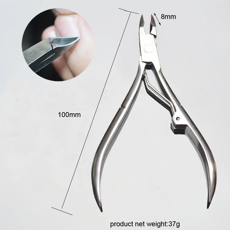 1 шт. машинка для стрижки ногтей нержавеющая сталь изогнутая ручка ножницы