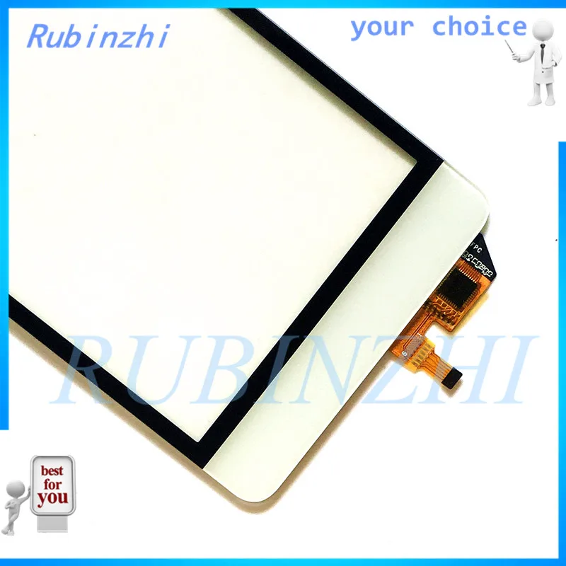 RUBINZHI Phone Touch Screen Panel Sensor Front Glass For Micromax q4202 Touchscreen Digitizer Replacement Lens With 3m tape | Мобильные