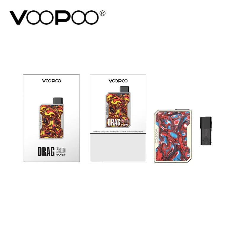 5 шт./лот набор Voopoo Drag Nano Pod 750 мАч 1 мл картридж GENE chip полимерная панель электронные