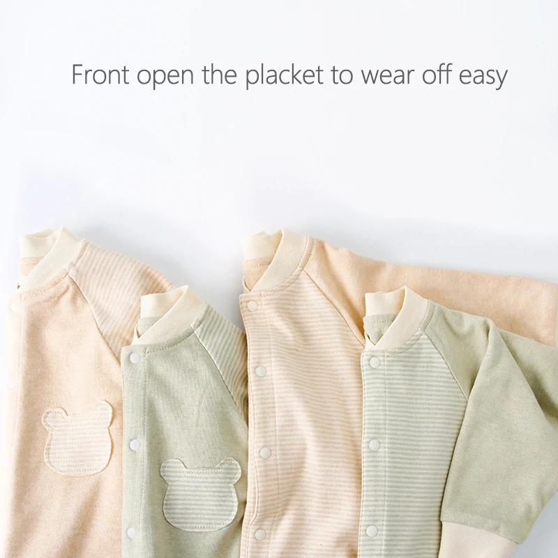 RuanMM органический хлопок ewborn babypajamas детская одежда Детский комбинезон