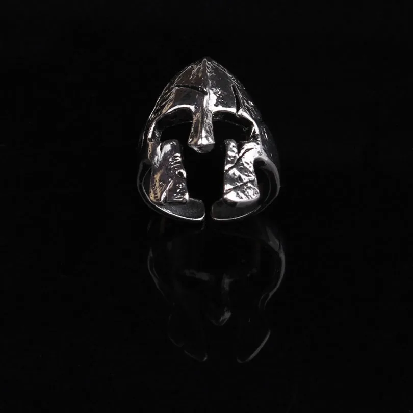 2017 Fashion Jewelry Viking Vintage Adjustable Spartan Mask Helmet Ring Kask Halka Erkekler Stainless Steel Rings For Women Men | Украшения