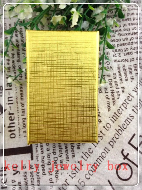 

Newest Fashion Jewelry Box ! Wholesale 12pcs/Lot Gold Necklace/Earrings/Ring Packaging Dispaly Box Gift Box Free Shipping