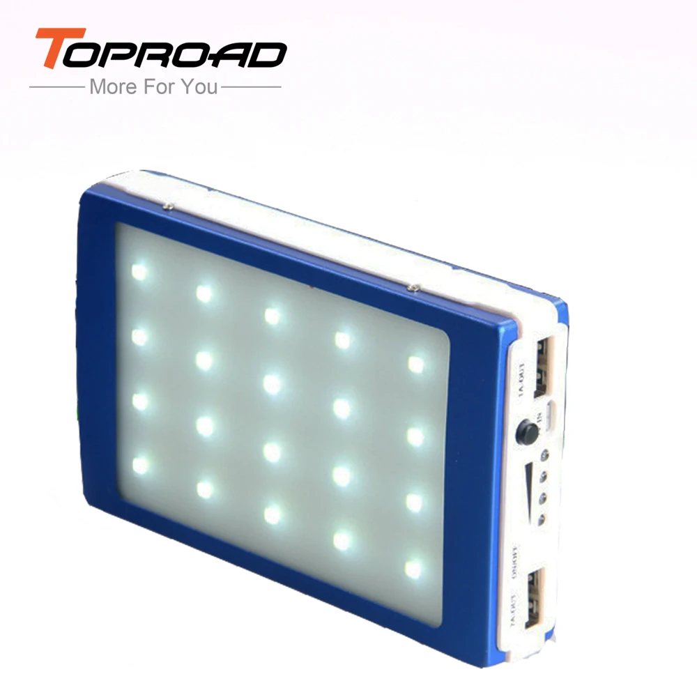 Солнечная Энергия Банк 6000 мАч Портативное Зарядное Устройство Солнечной Powerbank