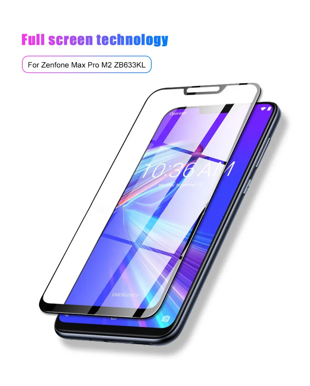 Для Asus Zenfone Max Pro M1 ZB602KL ZB601KL закаленное стекло полное покрытие пленка для ASUS Zenfone Max Pro M2 ZB631KL ZB633KL стекло