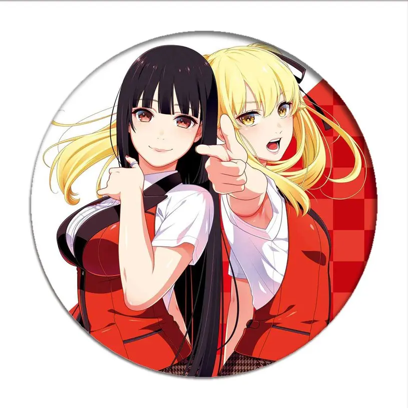 1 шт. Manga Значки для косплея Yumeko Jabami брошь на застежке меари Saotome 58 мм Аниме