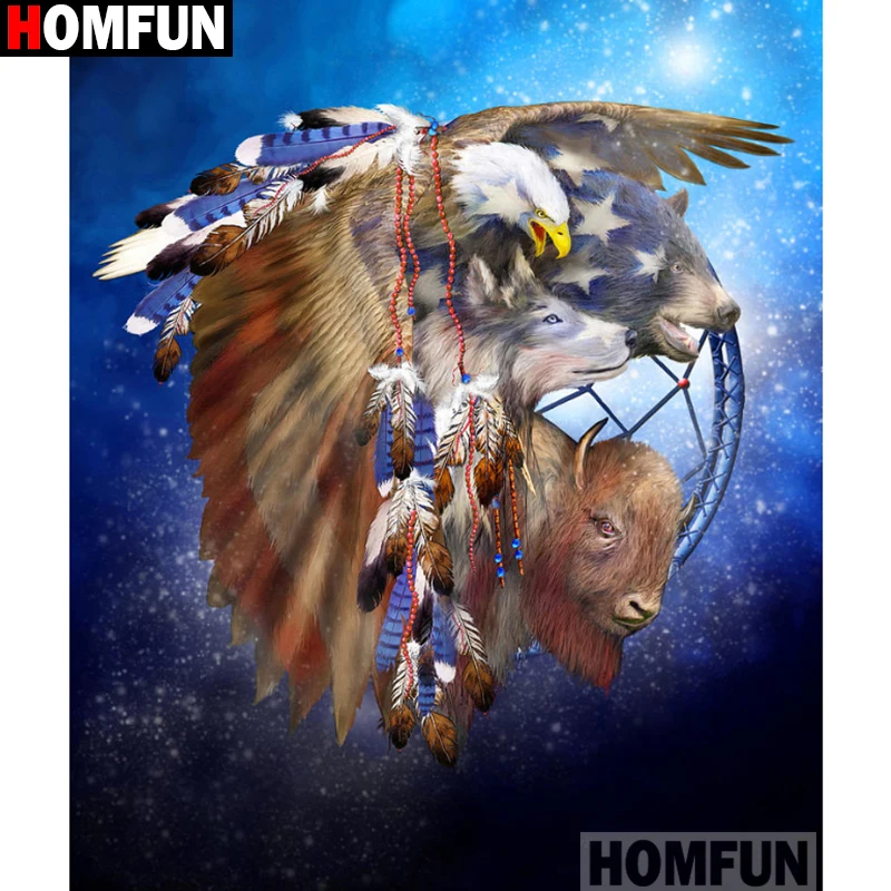 Набор для алмазной вышивки HOMFUN A15322 картина из квадратных/круглых страз сделай