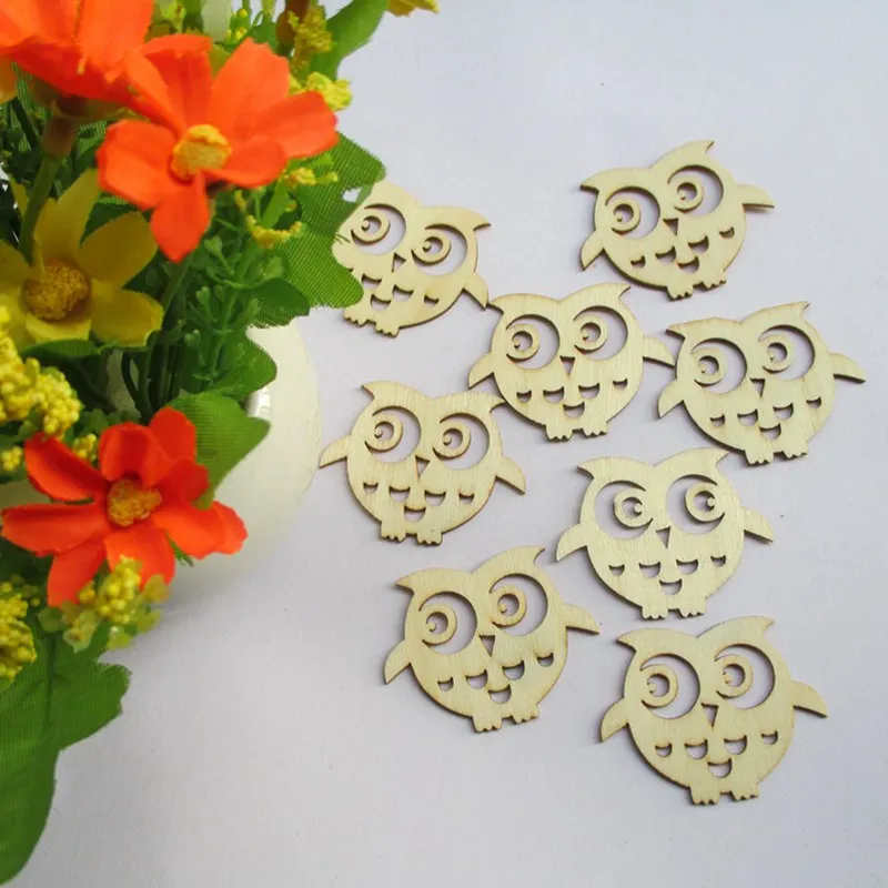 50 шт./компл. оптовая продажа Высококачественная сова угол высечки деревянные