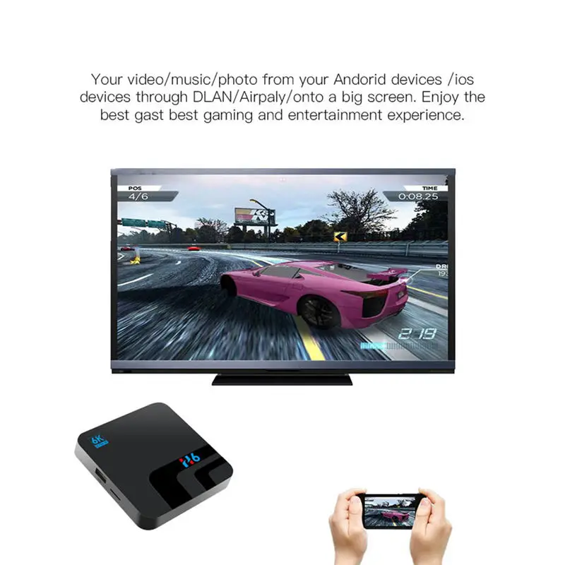Горячая AMS-H6 4G Sim 4Gb 32Gb Smart Tv Box Android 8,1 6K Allwinner H6 телеприставка 2,4G Wifi Bluetooth 4,0 Usb3.0 медиаплеер(ЕС