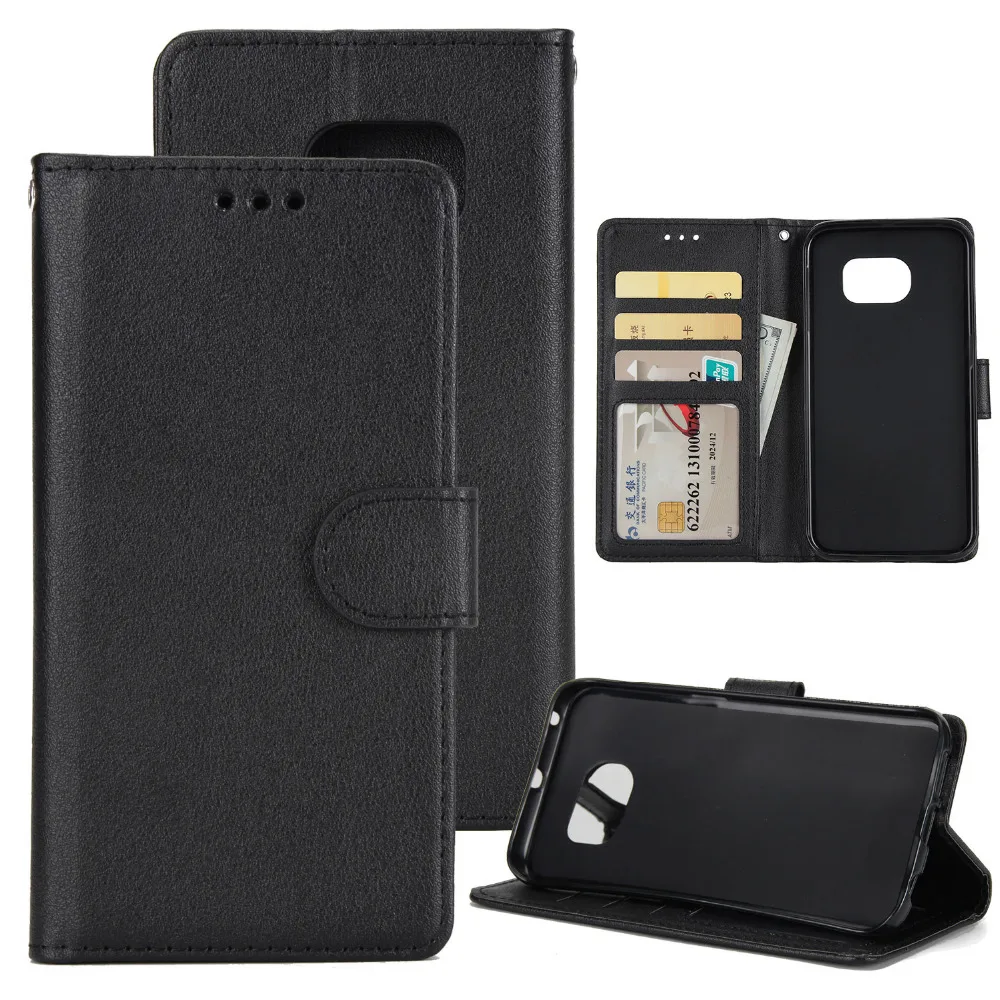 Для Coque Samsung Galaxy S7 край чехол Флип Бумажник Стенд кожаный отделения для карточек