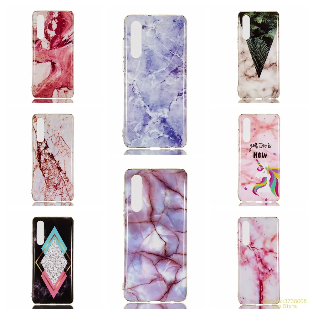 Новая мода Мрамор Pattern Мягкие TPU чехол для телефона huawei P30/P30 Pro/P9 Lite мини анти стук