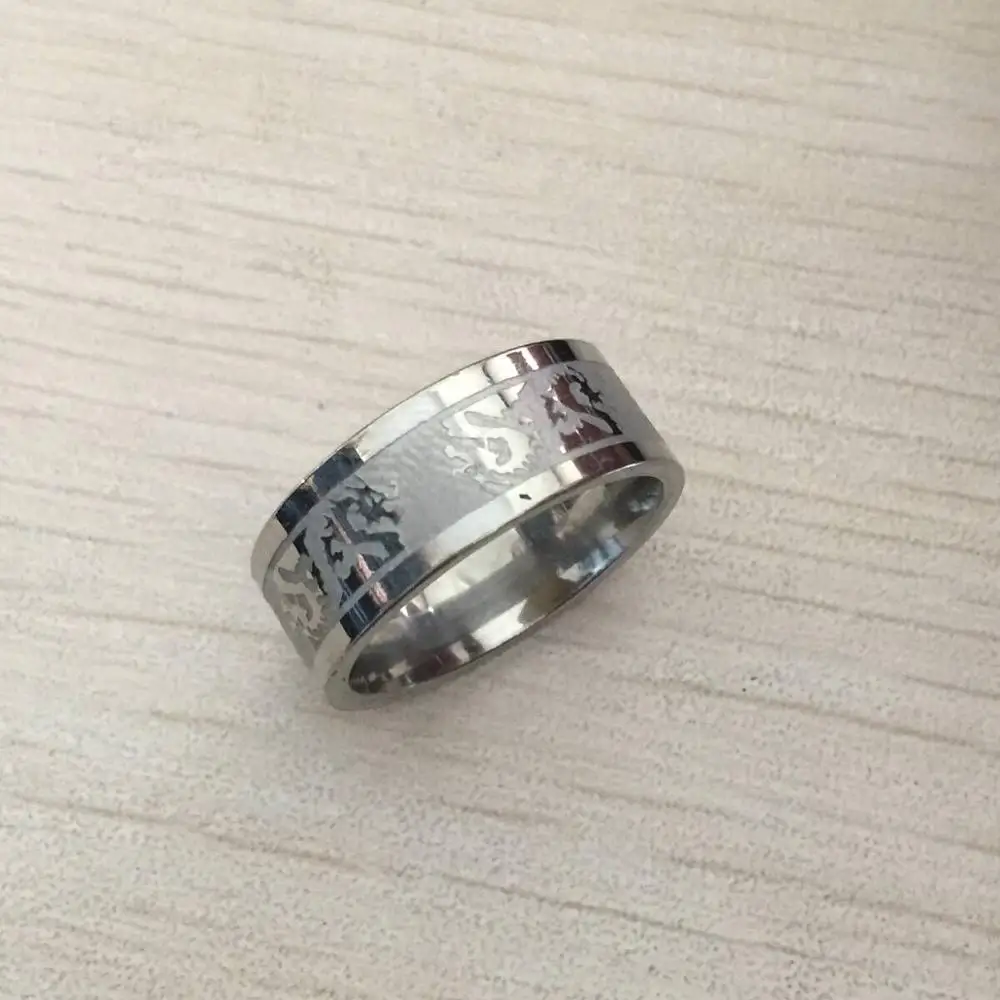Кольцо с драконом из нержавеющей стали 316L мужское ювелирное изделие высокого