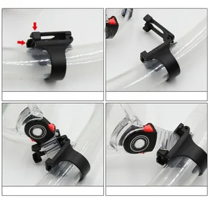 Аксессуары для плавания Дайвинг, Сноркелинг, дыхательная трубка пряжка-трубка зажим держатель-застёжка