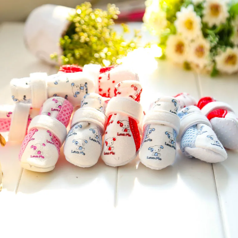 Сетчатая Мягкая Обувь для собак летняя дышащая домашняя обувь из полиэстера