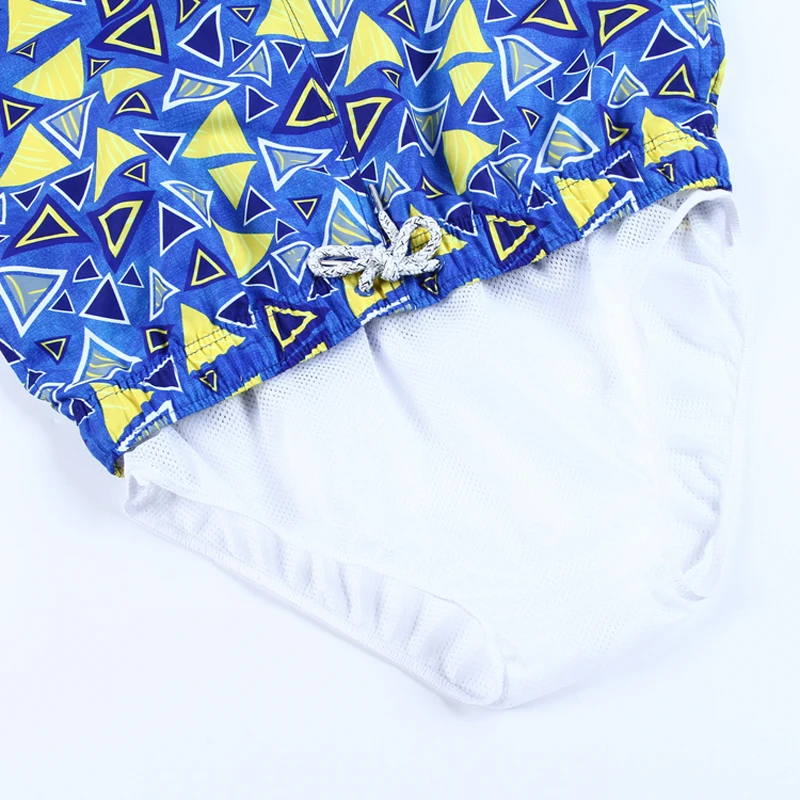 SD216 new geometric print beach shorts men swimwear sunga board surfing swim trunk boxer swimsuits sports 1A | Спорт и развлечения