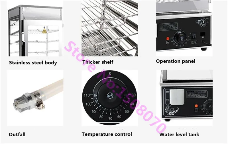 Лидер продаж коммерческая электрическая Пароварка витрина небольшая духовка