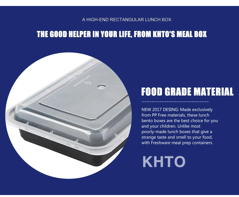 KHTO контейнеры для хранения продуктов с крышками Bento Box Ланч-бокс для пикника коробка для хранения продуктов микроволновая печь и мыть в посудомоечной машине