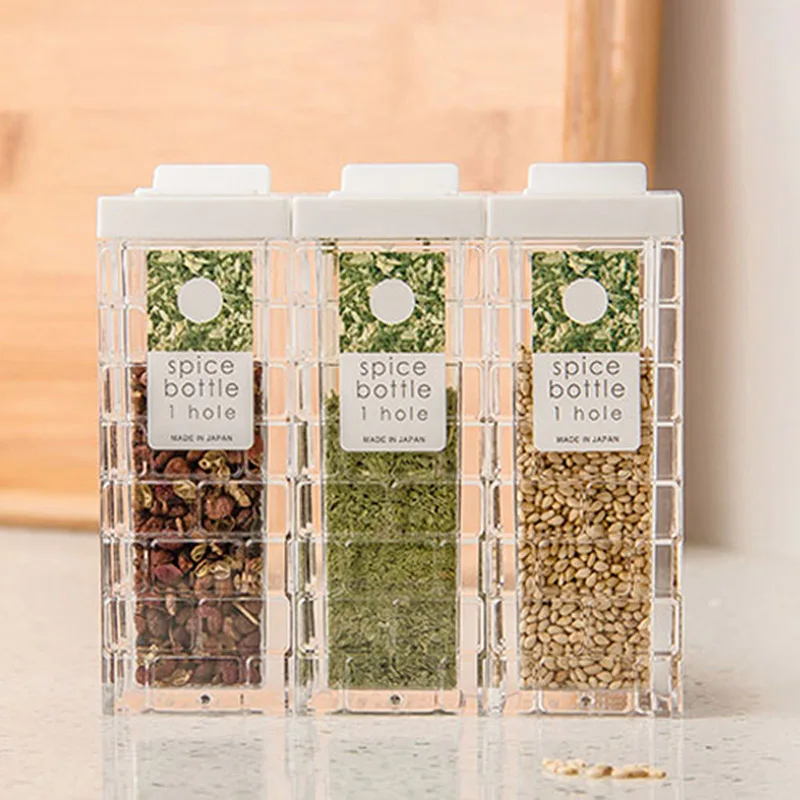 QuickDone прозрачный Творческий приправа баночка для специй соль канистра соусница с