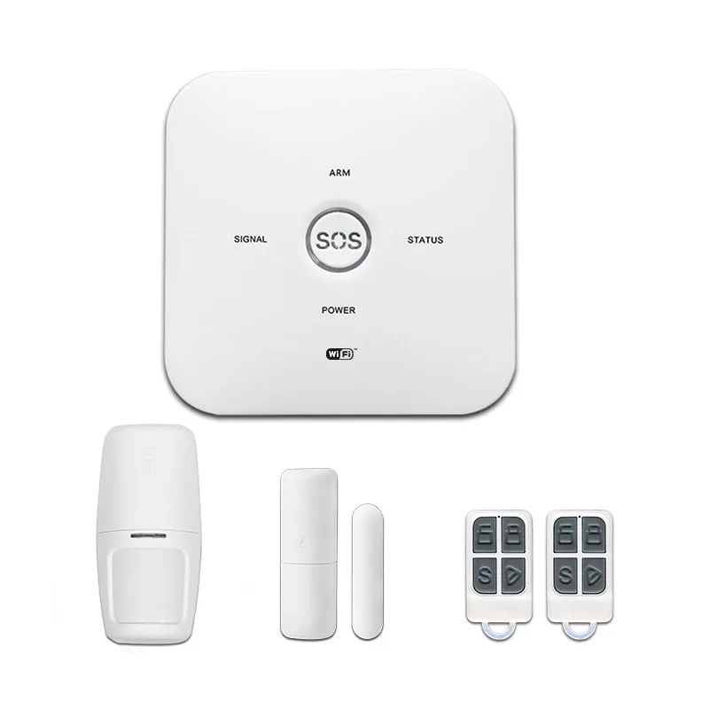 Wi-Fi + GSM Двойная сеть охранная приложение-будильник сирена с дистанционным