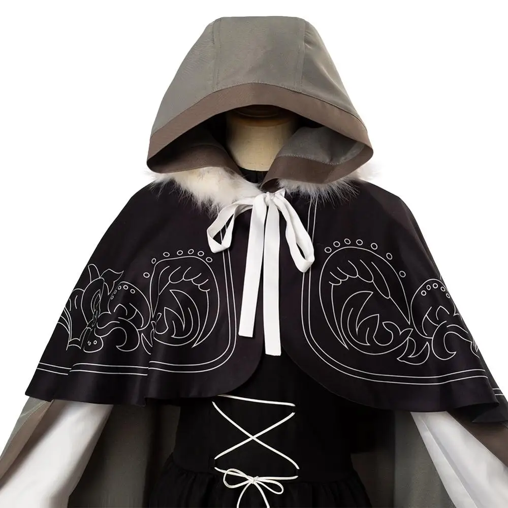Аниме Fate Grand Order серый карнавальный костюм платье накидка на Хэллоуин