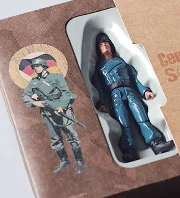 Фигурка из ПВХ в коробке world war2 1:18 немецкий командир танков сил подвижные куклы 3 75