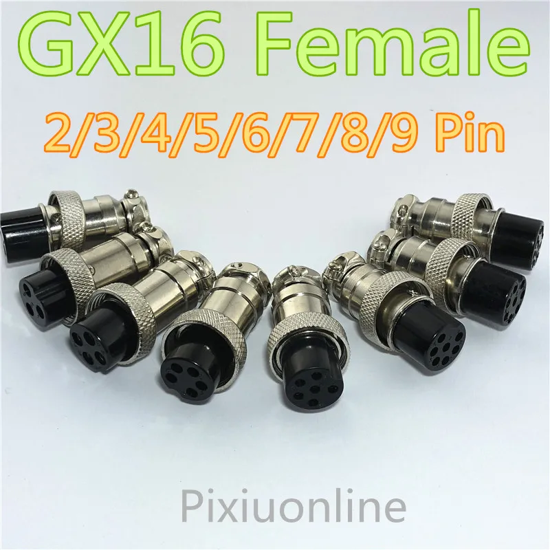 1 шт. GX16 2/3/4/5/6/7/8/9 штырьковый разъем 16 мм панель с проводом круглый авиационный