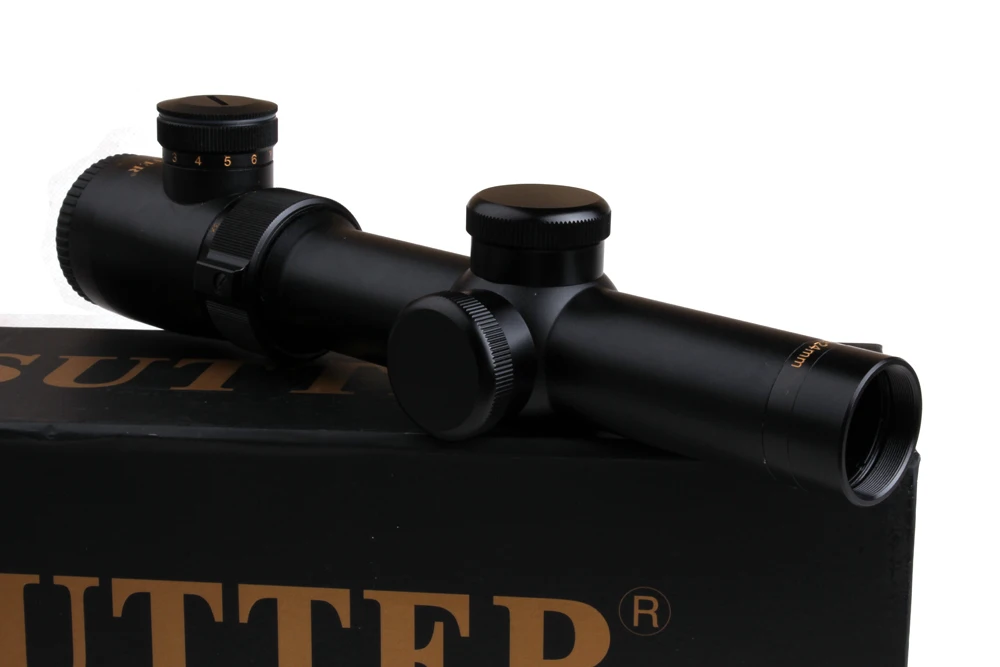 Тактический SUTTER 1-4X24 R12/R29 стеклянный оптический прицел с красной подсветкой для
