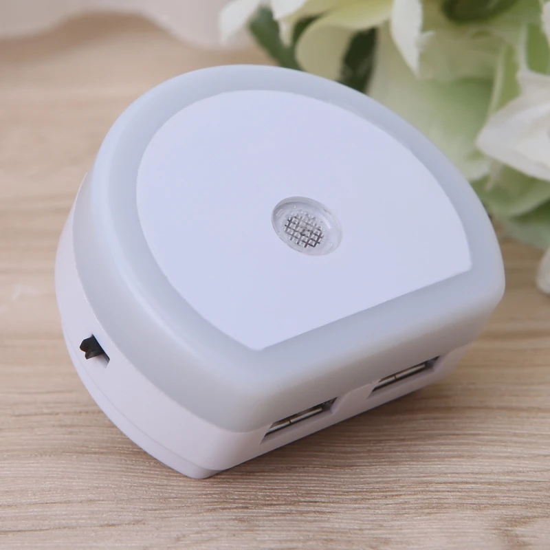 Светодиодный ночник с двойным USB настенным зарядным устройством настенный