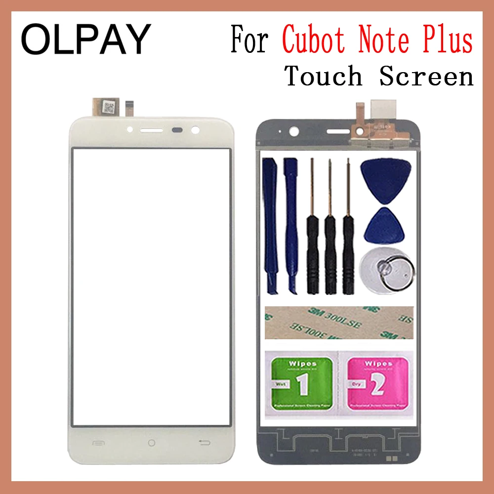 OLPAY 5,0 ''телефон спереди стекло для Cubot Note Plus сенсорный экран стекло планшета панель объектив сенсор инструменты клей+ салфетки