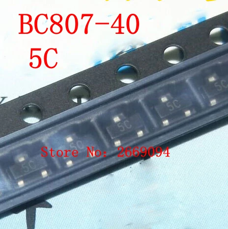 200 шт BC807 40 BC817 SOT23 (BC807 5C + 6C) каждый 100 сот общего назначения PNP транзистор новый и