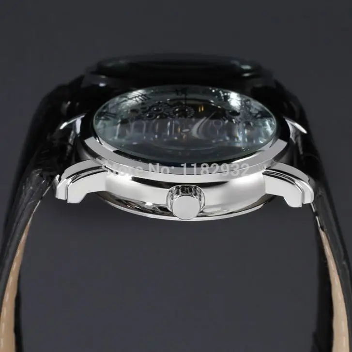 Мужские автоматические часы-скелетоны WRG8078M3S1 серебристого цвета с черным