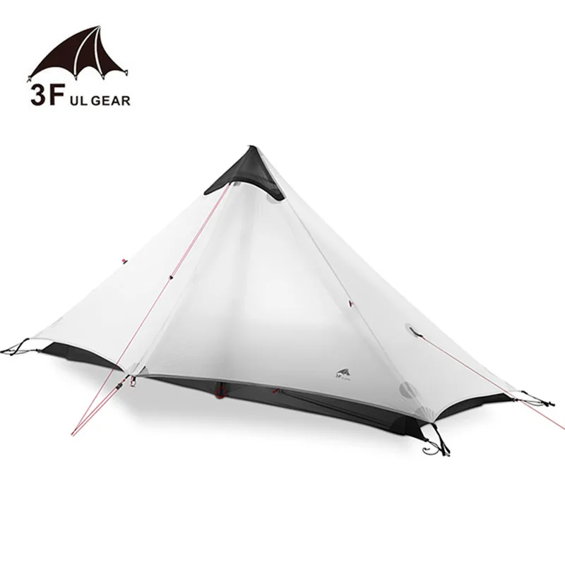 Ультралегкая палатка 3F UL GEAR Lanshan 1 человек 3 сезона профессиональная 15D бесшумная